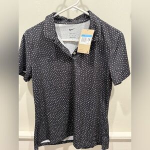 Nike Women's Black Polka Dot Top